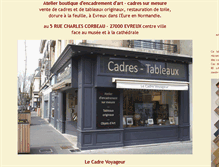 Tablet Screenshot of cadre-voyageur.com
